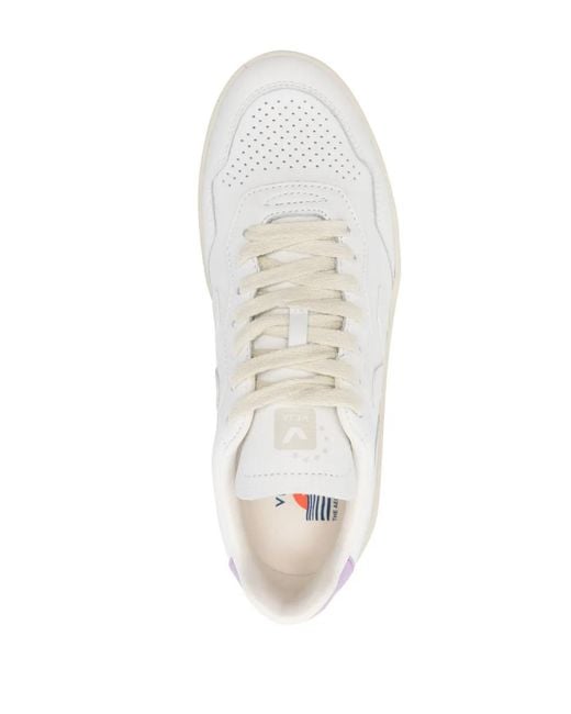 Veja White V-90 O. T. Leather Sneakers