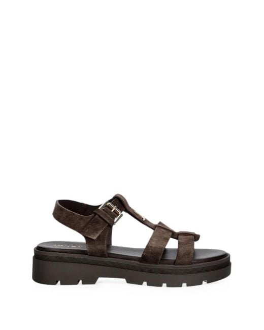 JONAK PARIS Brown Liverpool Buckle-Fastening Sandals