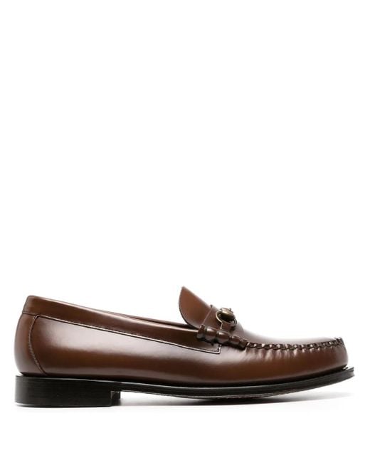 G.H.BASS Brown Weejuns Lincoln Horsebit Loafers for men