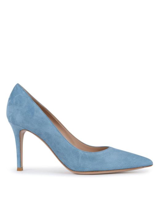 Gianvito Rossi Blue 85Mm Gianvito Pumps