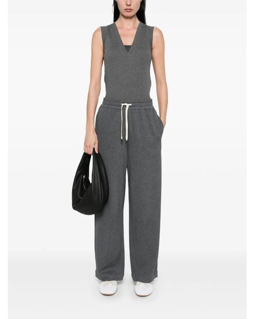 Brunello Cucinelli Gray Drawstring Track Pants