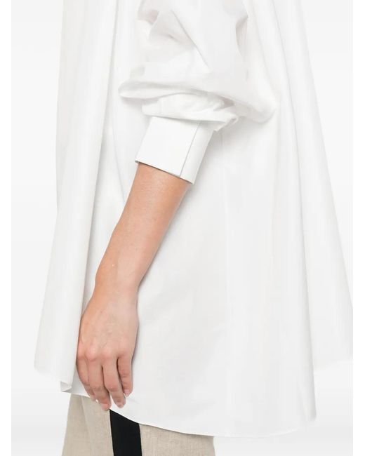 Norma Kamali White Collared Shirt