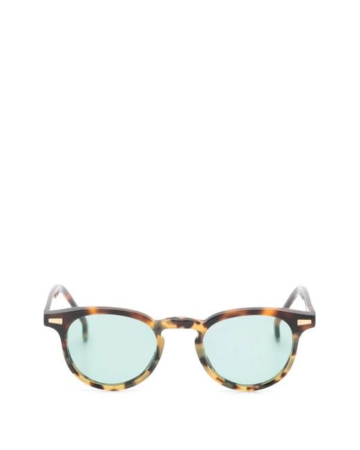 Kyme Brown Bob Round-Frame Sunglasses