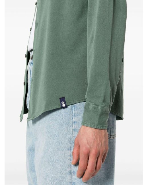 Drumohr Green Piqué Polo Shirt for men