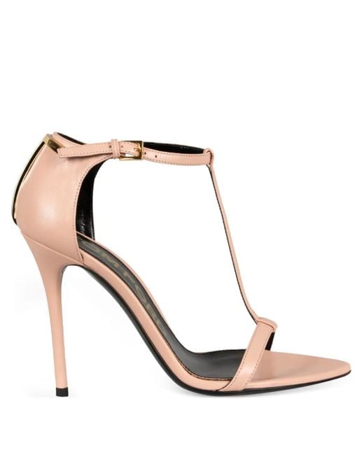 Tom Ford White 110Mm Heeled Sandals