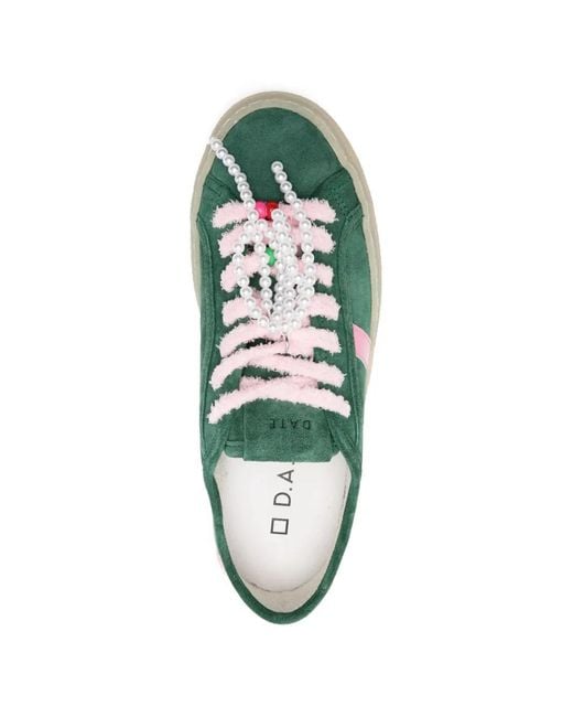 Date Green Tender Bow Sneakers