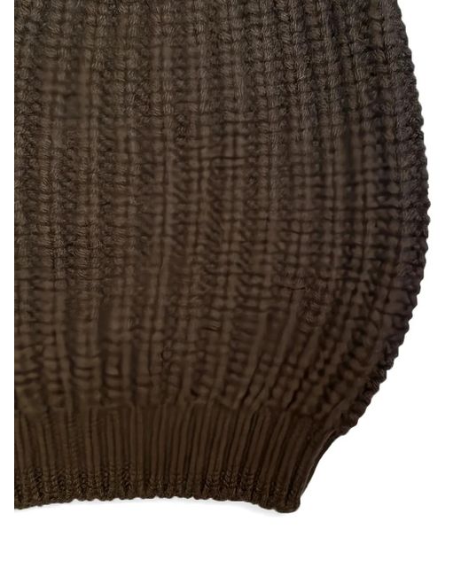 LA ROSE Brown Cash Beanie
