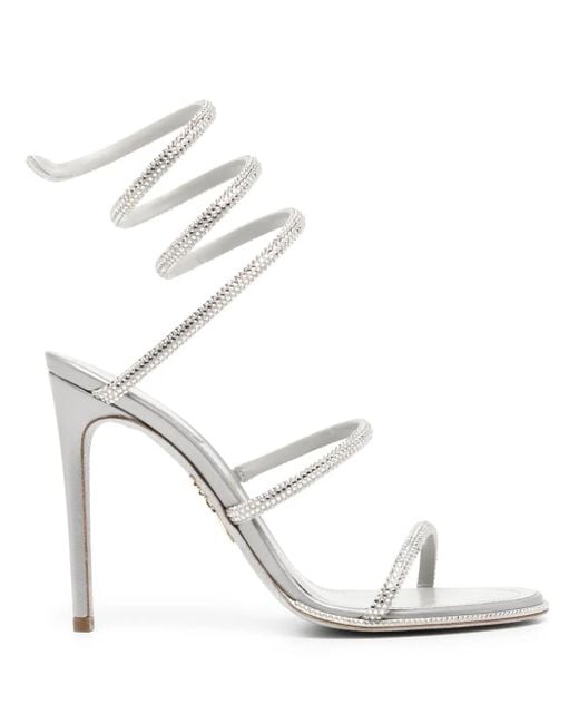 Sandali Cleo 110Mm di Rene Caovilla in White