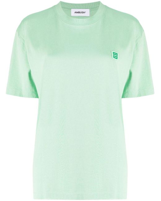 Camiseta con parche del monograma Ambush de color Green