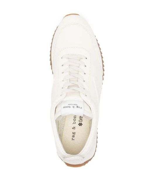 Rag & Bone White Retro Runner Leather Sneakers