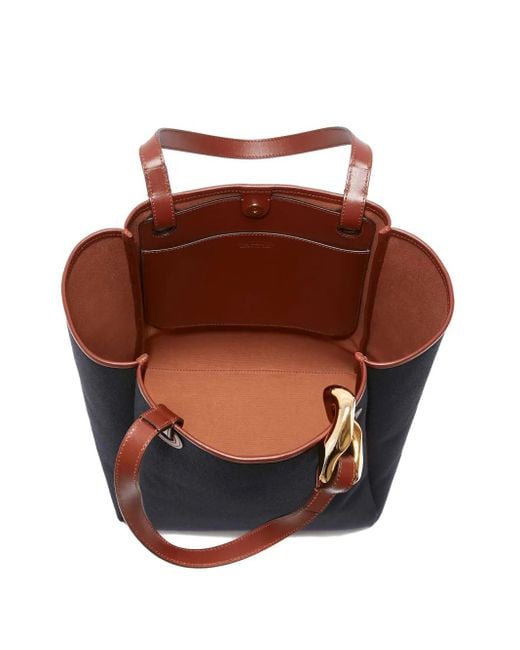 J.W. Anderson Black Jwa Corner Shopper Aus Canvas
