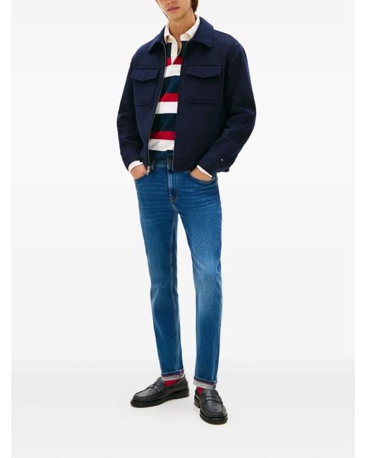 Tommy Hilfiger Blue Logo Patch Jeans for men