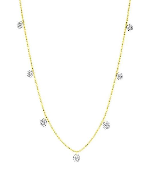 Graziela Metallic 18K Small Floating Diamond Necklace