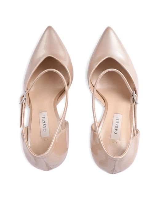 Casadei Pink Samurai Ankle-Strap Pumps