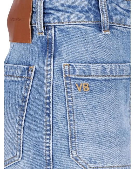 Victoria Beckham Blue Alina Flared Jeans