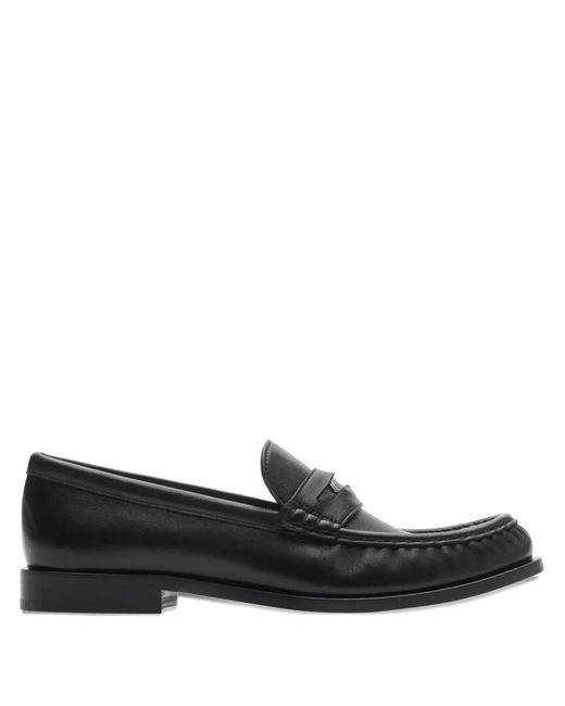 Burberry Black Knight-Penny Leather Loafers for men