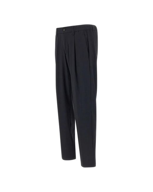 Devore Broek Met Elastische Tailleband in het Blue voor heren