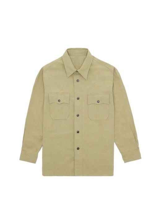 Fortela Natural Button Pocket Overshirt for men