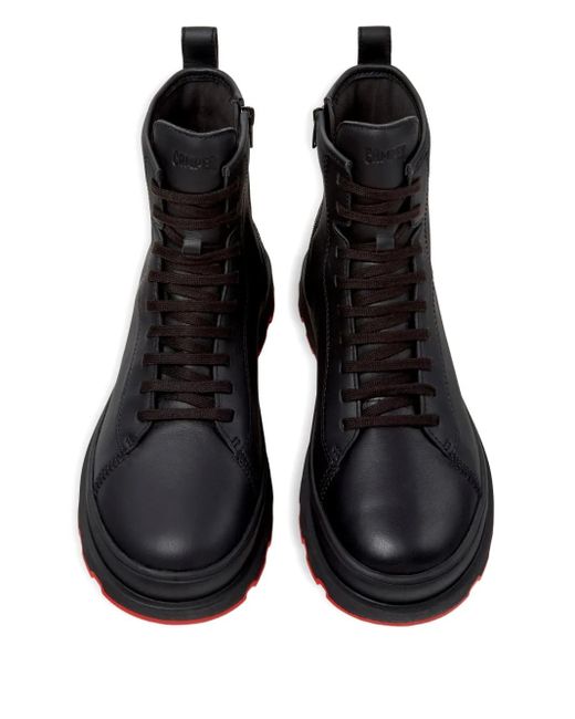 Stivali Brutus+ Stringati di Camper in Black da Uomo