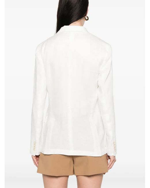 Polo Ralph Lauren White Sakko Aus Leinen