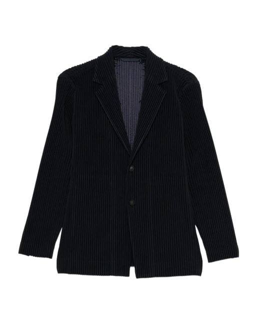 Homme Plissé Issey Miyake Blue Two-Button Jacket for men