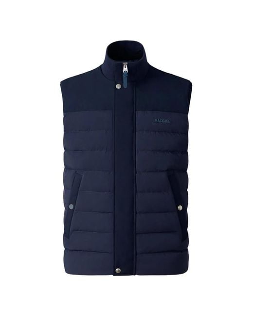 Mackage Blue Brody-Z Quilted Gilet for men