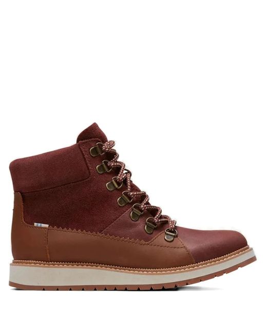 TOMS Mesa "Brown/Red" Schnürstiefel