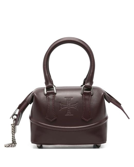 Enfants Riches Deprimes Metallic Embossed-Logo Leather Tote Bag