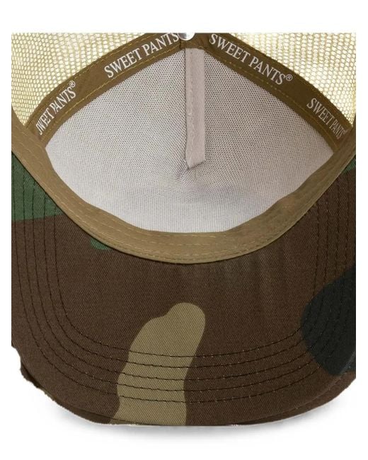 Sweet Pants Gray Logo-Patch Mesh-Panel Cap