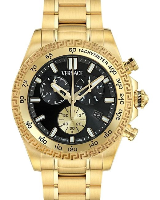 Versace Metallic Montre Chrono X for men