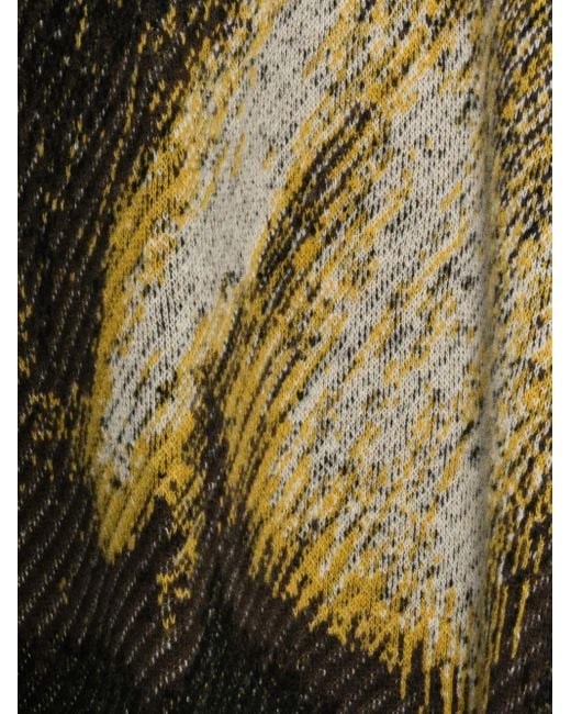 Label Under Construction Black Herringbone-Pattern Scarf for men