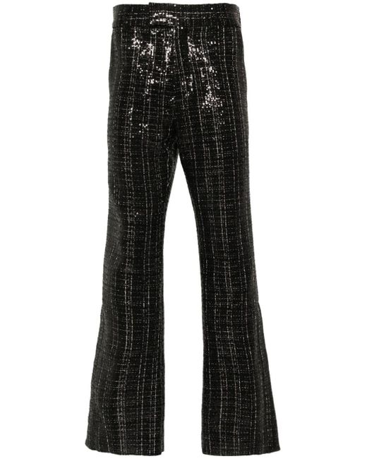 Amiri Black Sequin-design Trousers for men