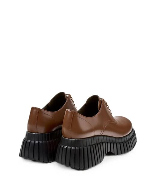 Camper Brown Pix Bcn Platform Derby Shoes