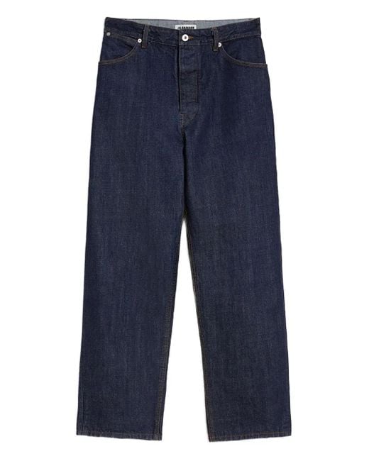 Jil Sander Jeans Mit Logo-Patch in Blue für Herren