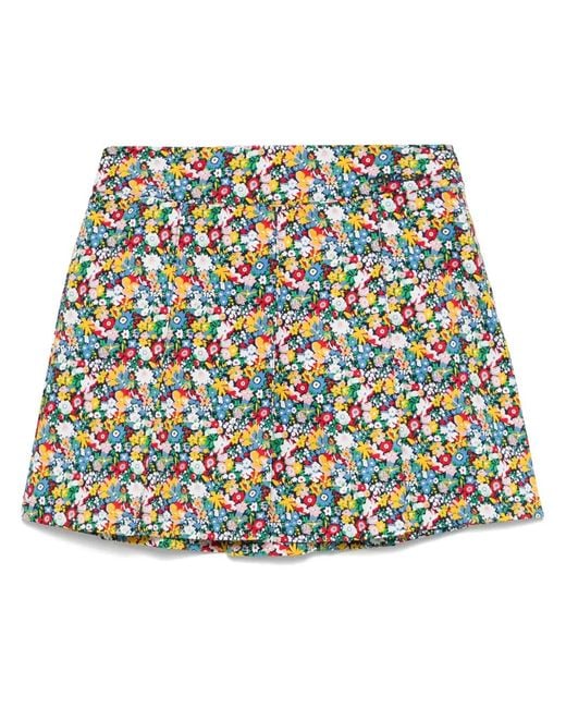 Adidas Blue X Liberty London Pleated Mini Skirt