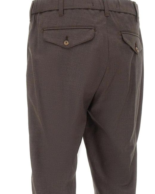 Myths Hose Mit Bundfalten in Gray für Herren