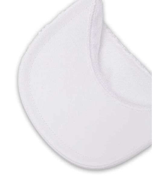 Lacoste White Sonnenblende Mit Logo-Patch