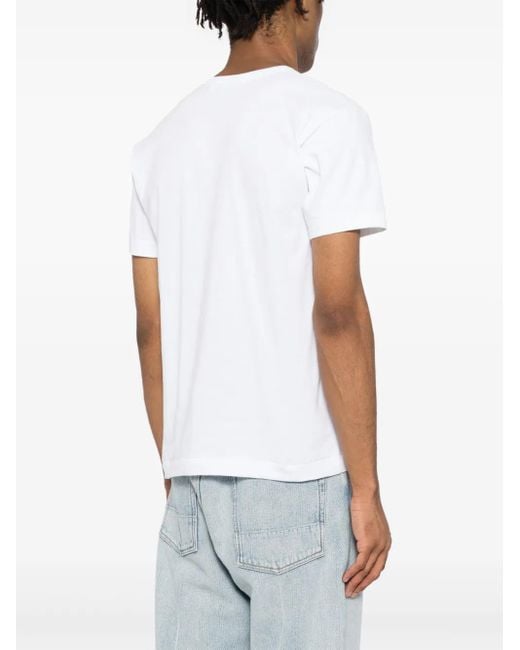 COMME DES GARÇONS PLAY Pink Heart-Printed T-Shirt