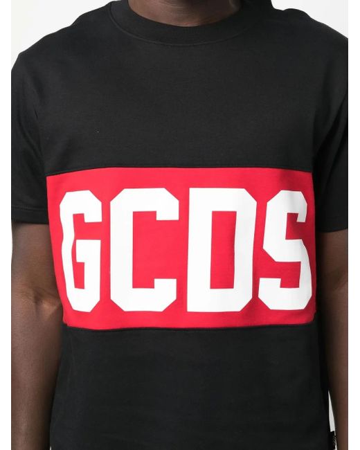 Gcds Black Logo T-shirt for men