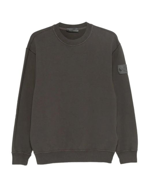 Stone Island Sweatshirt mit geripptem Besatz in Gray für Herren