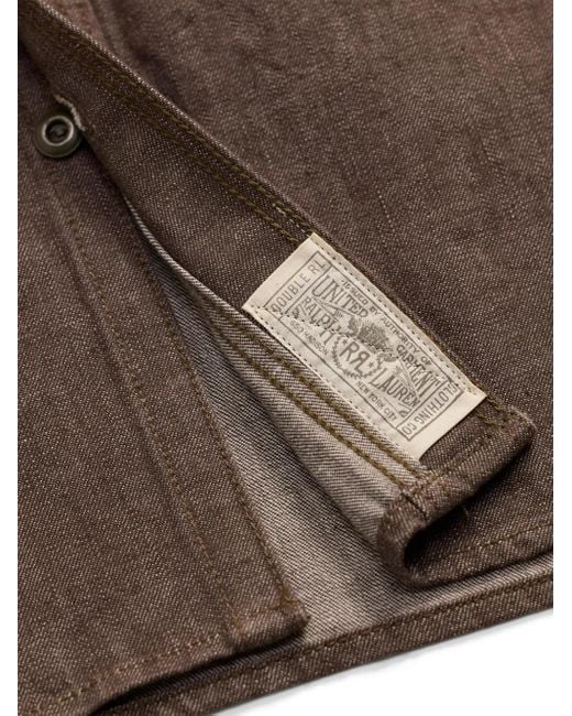 RRL Brown Cotton Shirt for men