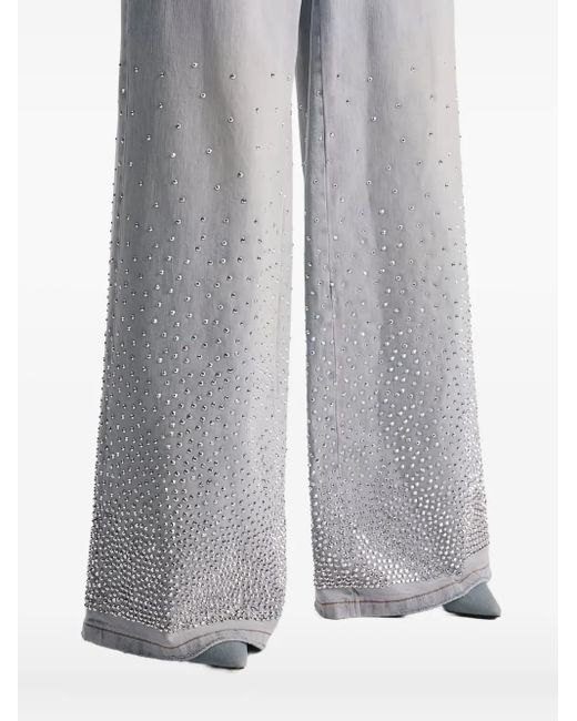 Alice + Olivia Gray Amazing Embellished Jean