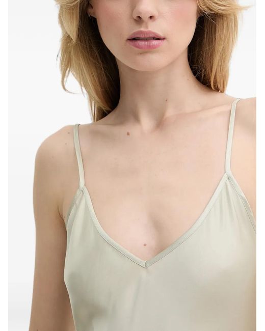 Samsøe & Samsøe Natural V-Neck Spaghetti-Strap Nightdress