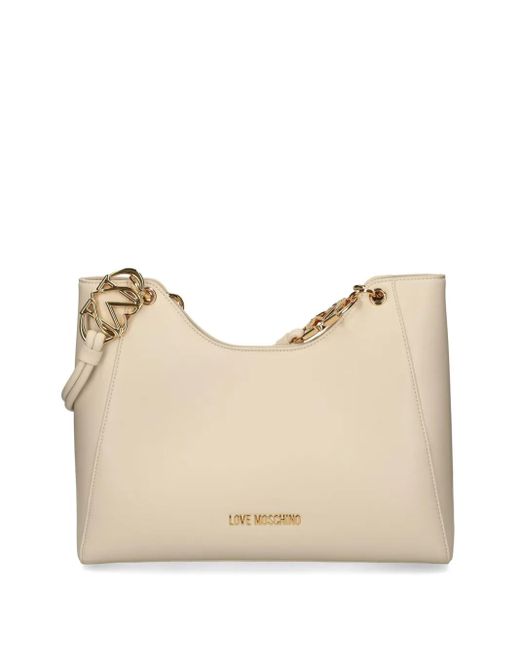 Love Moschino Natural Jewel Tote Bag