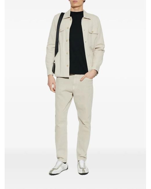Eleventy White Patch Pocket Shirt for men