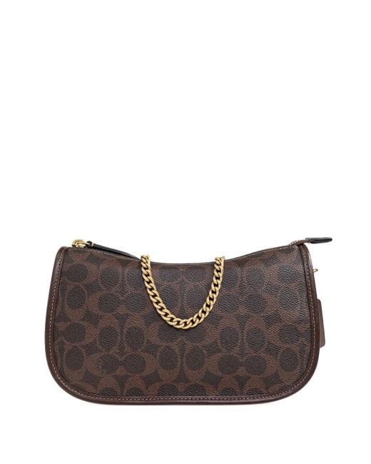 Borsa A Spalla Waverly di COACH in Brown