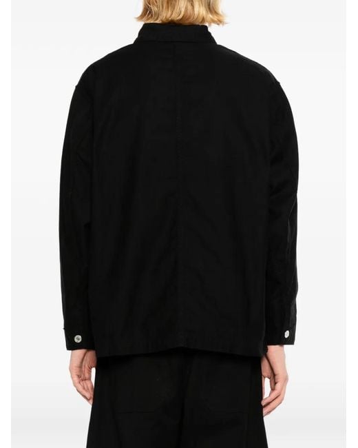 Edwin Coverall Hemd in Black für Herren