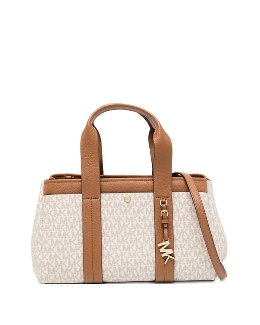 Michael Kors Romee Signature Logo バッグ S Brown