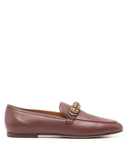 Tod's リングトリム ローファー Brown