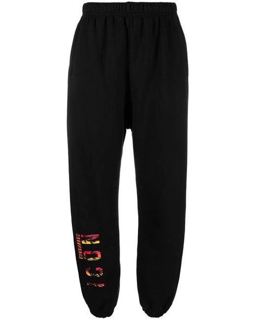 DSquared² Black Logo-Print Track Pants